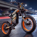 53.8MPH Electric Dirt Bike for Adult,7000W Peak Power,67.2V Output 30Ah Full Suspension System, 2016Wh Battery, 78 Miles, 20×4.0 Fat Tires, Dual Hydraulic Disc Brake,5-Speed Level,220Nm Top Torque