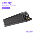 60V 25Ah Lithium Battery, Built-in E-Bike Replacement Battery