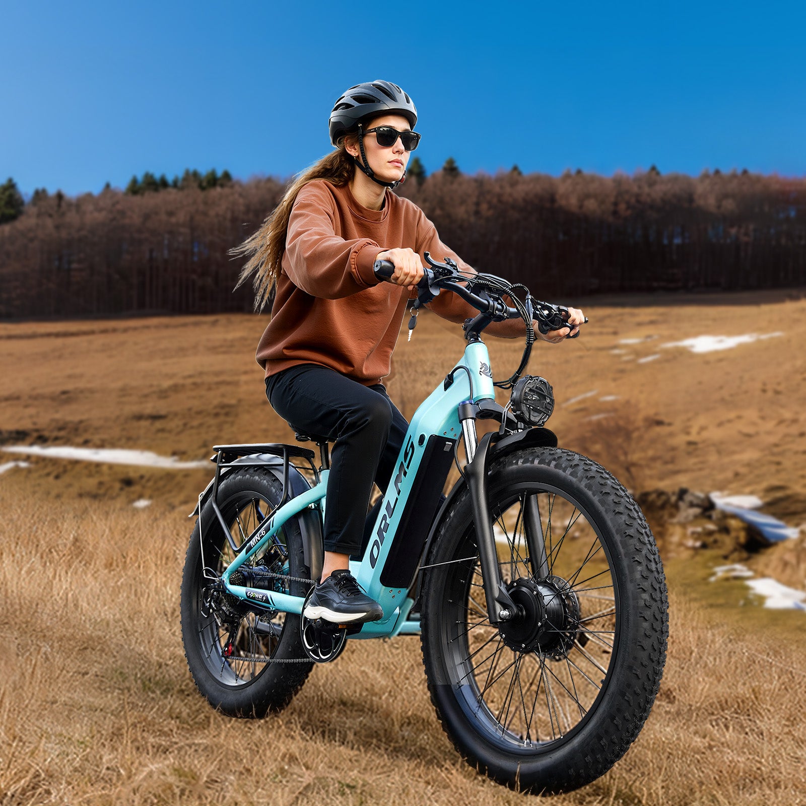 MENORX MN-6 Dual Motor Electric Bike 26''Fat Tire 52V 25Ah 5000W Peak