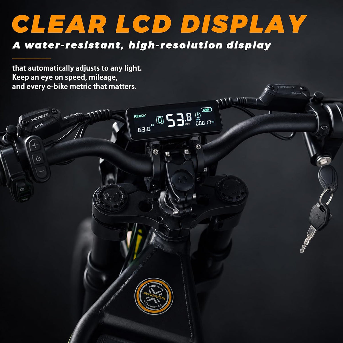 53.8MPH Electric Dirt Bike for Adult,7000W Peak Power,67.2V Output 30Ah Full Suspension System, 2016Wh Battery, 78 Miles, 20×4.0 Fat Tires, Dual Hydraulic Disc Brake,5-Speed Level,220Nm Top Torque