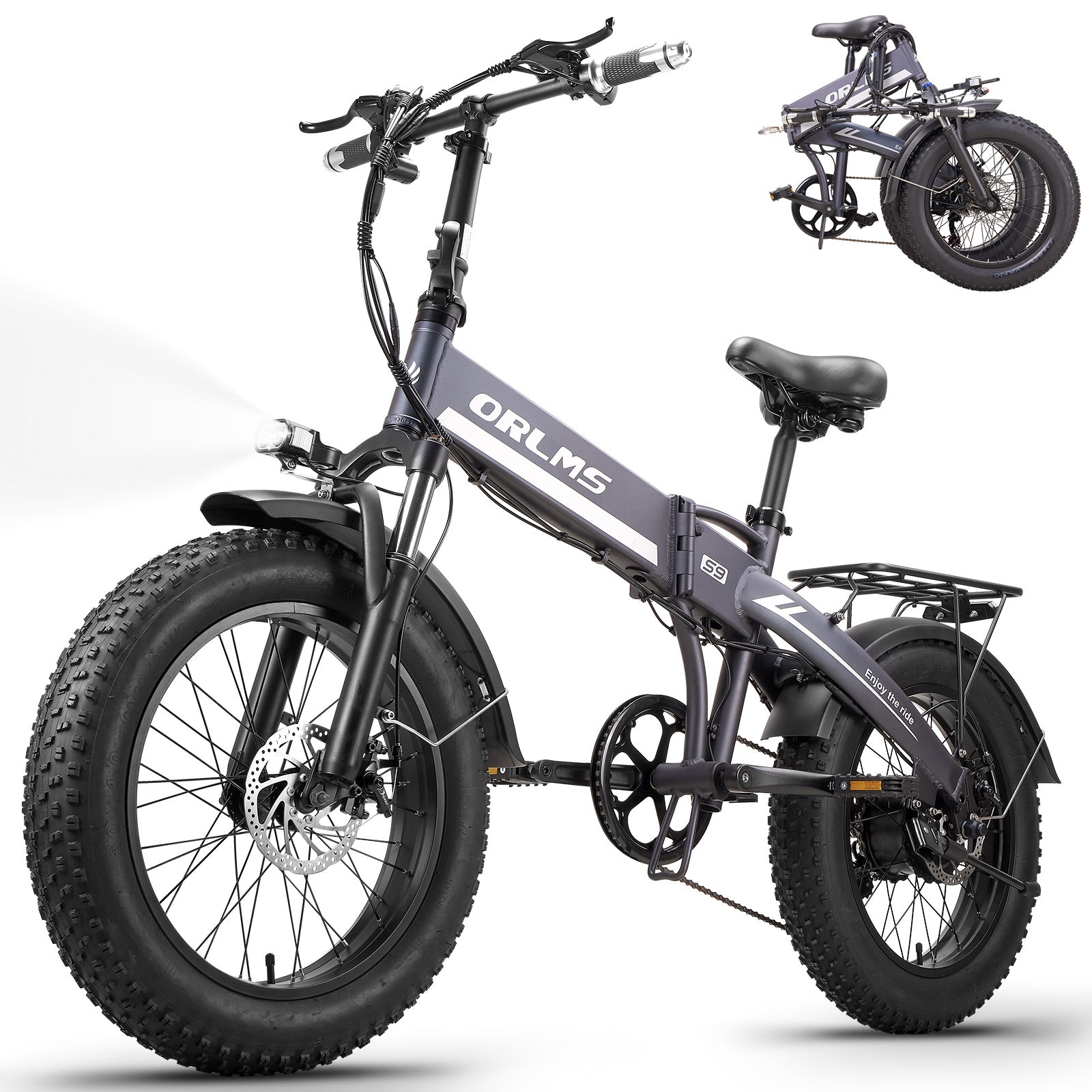 MENORX S9 Fodable Ebike 48V 13Ah 750W Peak 20" All-Terrain Fat Tire