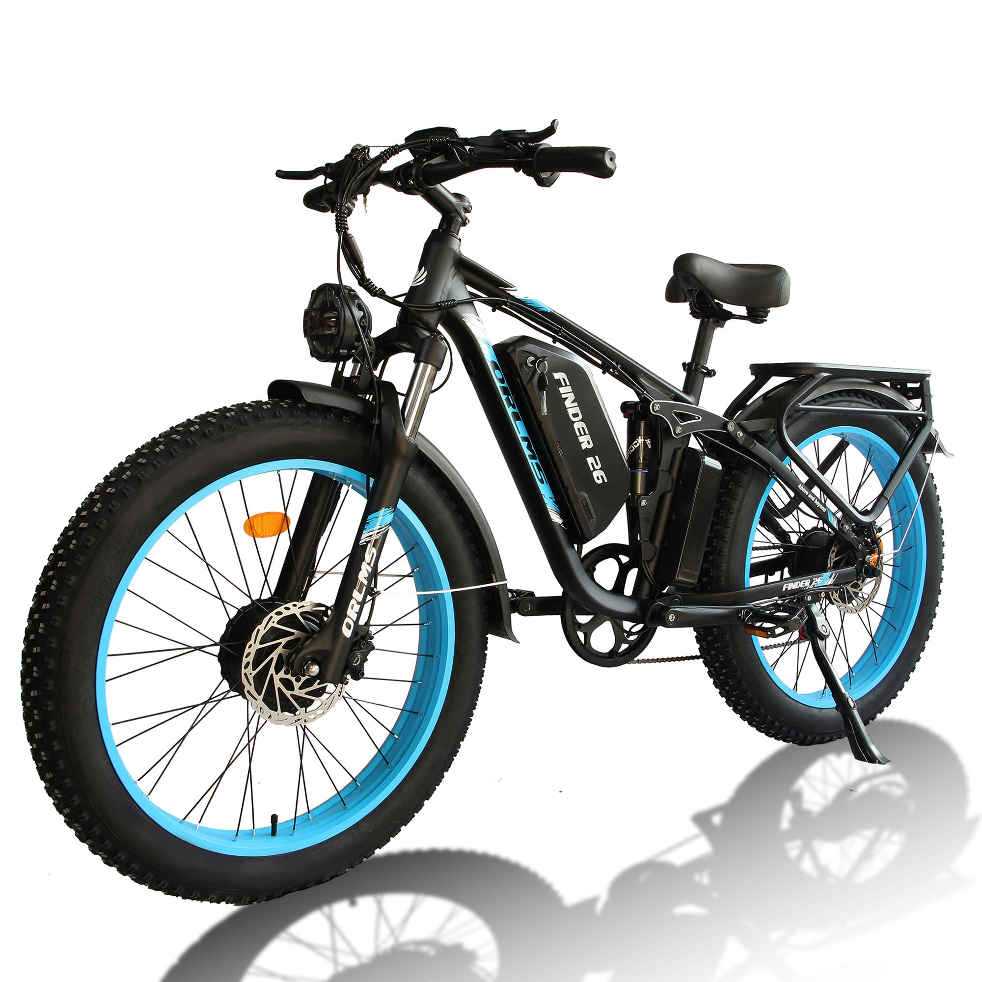 MENORX Finder 26 Dual Motor Electric Bike 26"x4" Fat Tire Full Suspension