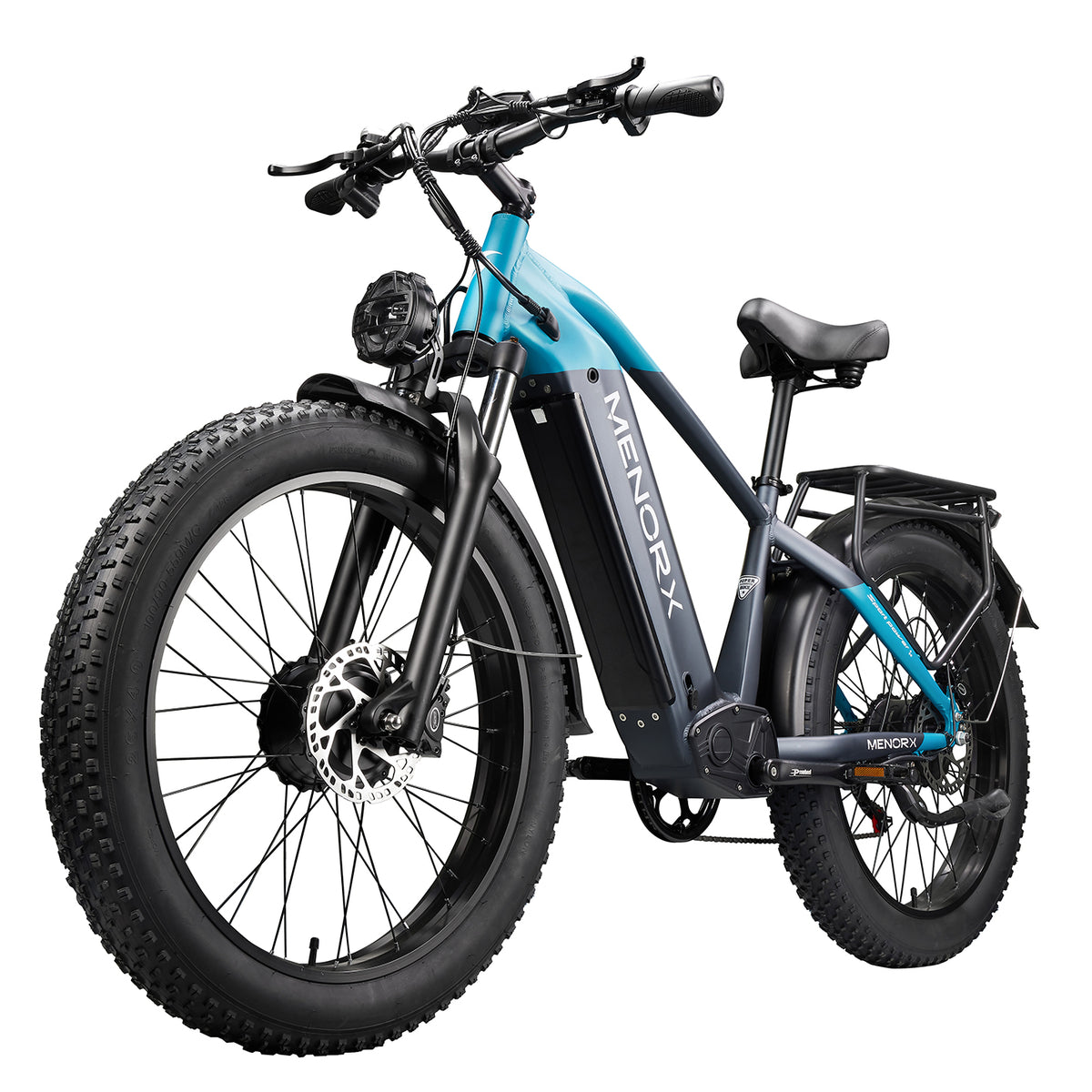 MENORX STORM-X Dual Motor Electric Bike 26"x4" Fat Tire Full Suspension