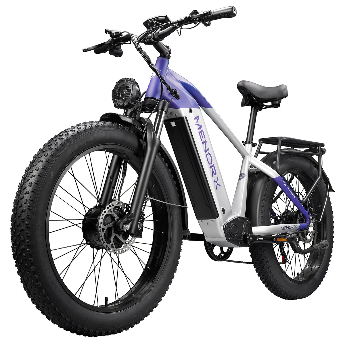 MENORX STORM-X Dual Motor Electric Bike 26"x4" Fat Tire Full Suspension
