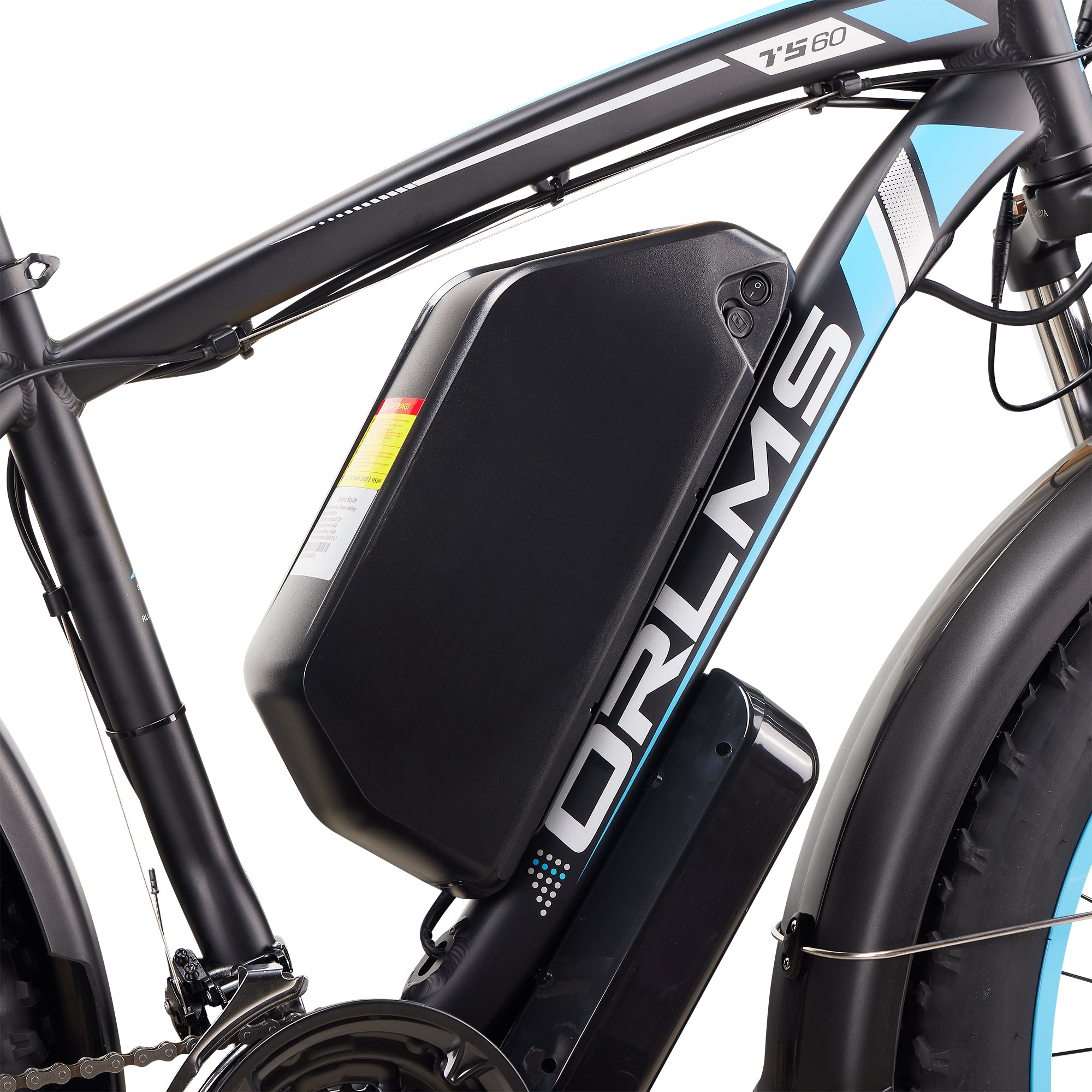 60V 25Ah Lithium Battery, Removable E-Bike Replacement Battery