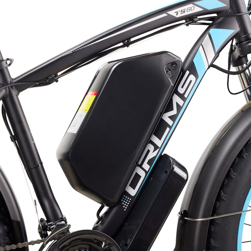 60V 25Ah Lithium Battery, Removable E-Bike Replacement Battery