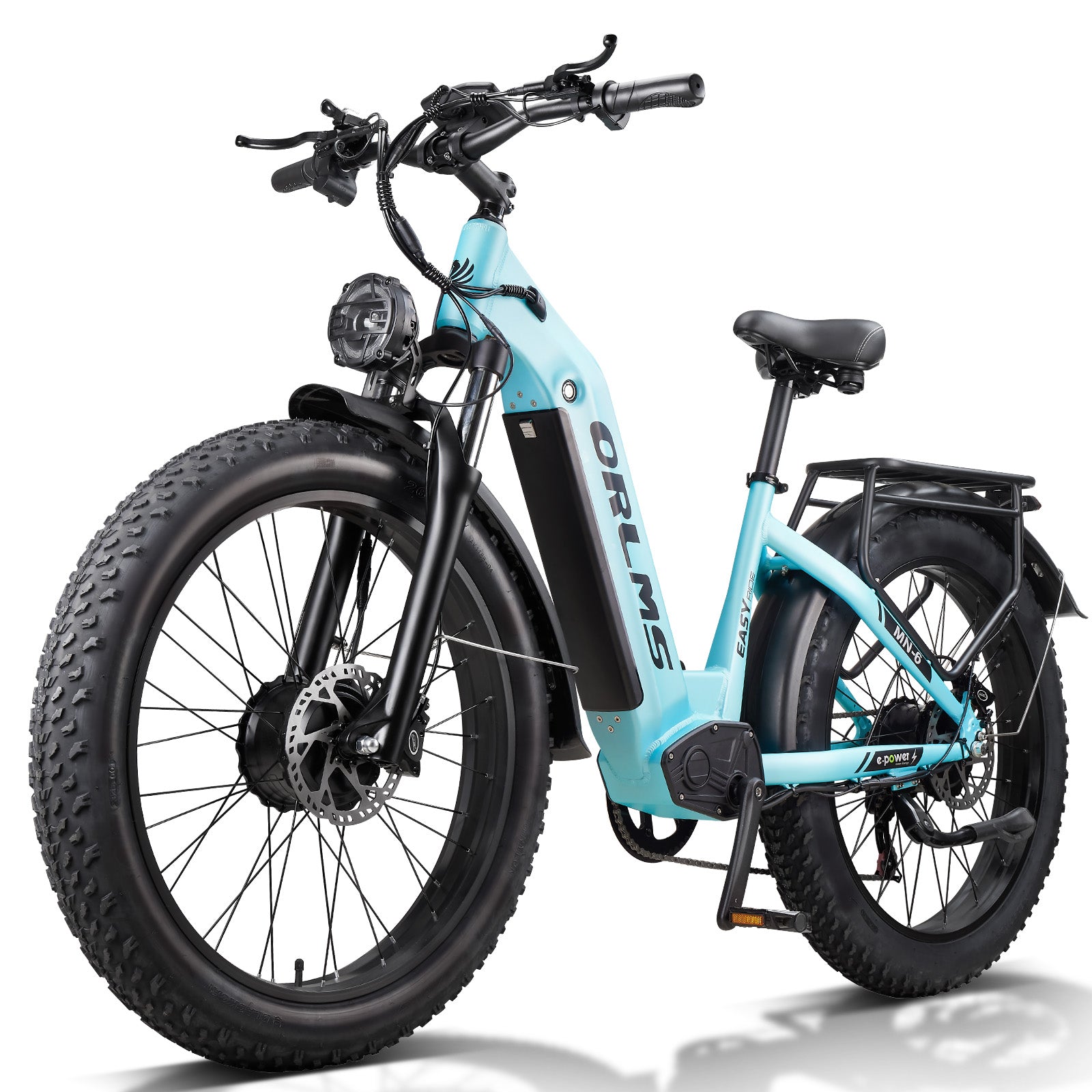 MENORX MN-6 Dual Motor Electric Bike 26''Fat Tire 52V 25Ah 5000W Peak