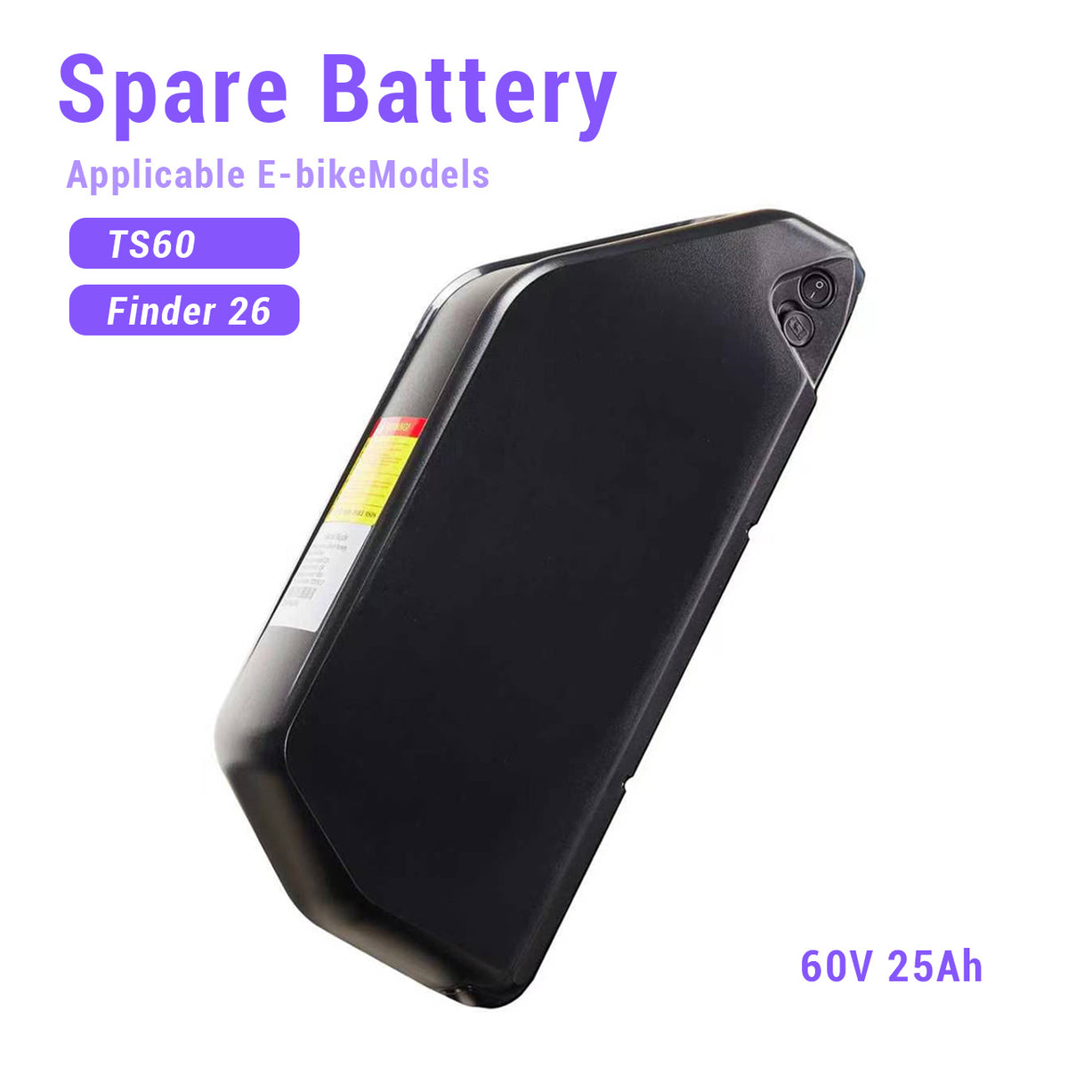 60V 25Ah Lithium Battery, Removable E-Bike Replacement Battery – MENORX EBIKE