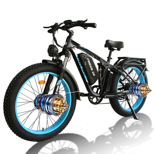 MENORX Finder 26 Dual Motor Electric Bike 26"x4" Fat Tire Full Suspension