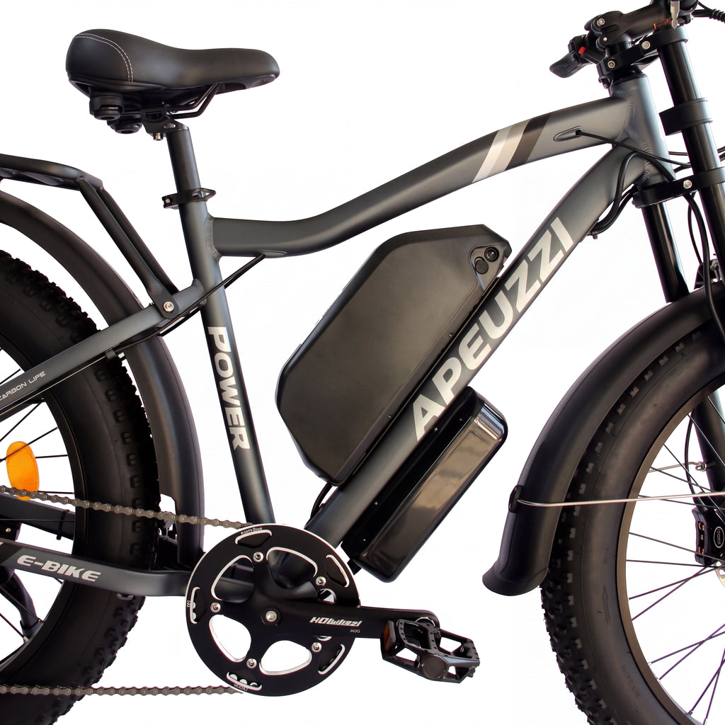 APEUZZI Dual Motor Electric Bike, 105-Mile Range & 50 MPH Max Speed, 26" Fat Tire Off-Road Ebike, Shimano 7-Speed