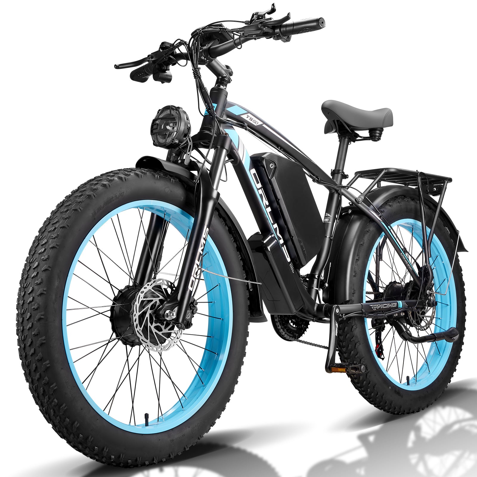 MENORX TS60 Dual Motor Ebike 60V 25Ah 6000W Peak 26" All-Terrain Fat Tire